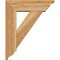 Ekena Millwork Traditional Traditional Rough Sawn Bracket w/ Offset Brace, Western Red Cedar, 6"W x 18"D x 22"H BKT0604X18X22TRA01RWR - alternate 2